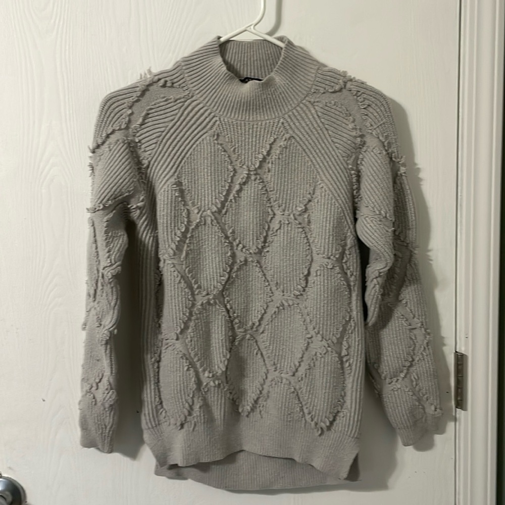 Coco Y Club CYC Heavy Knit Gray Sweater Size Small